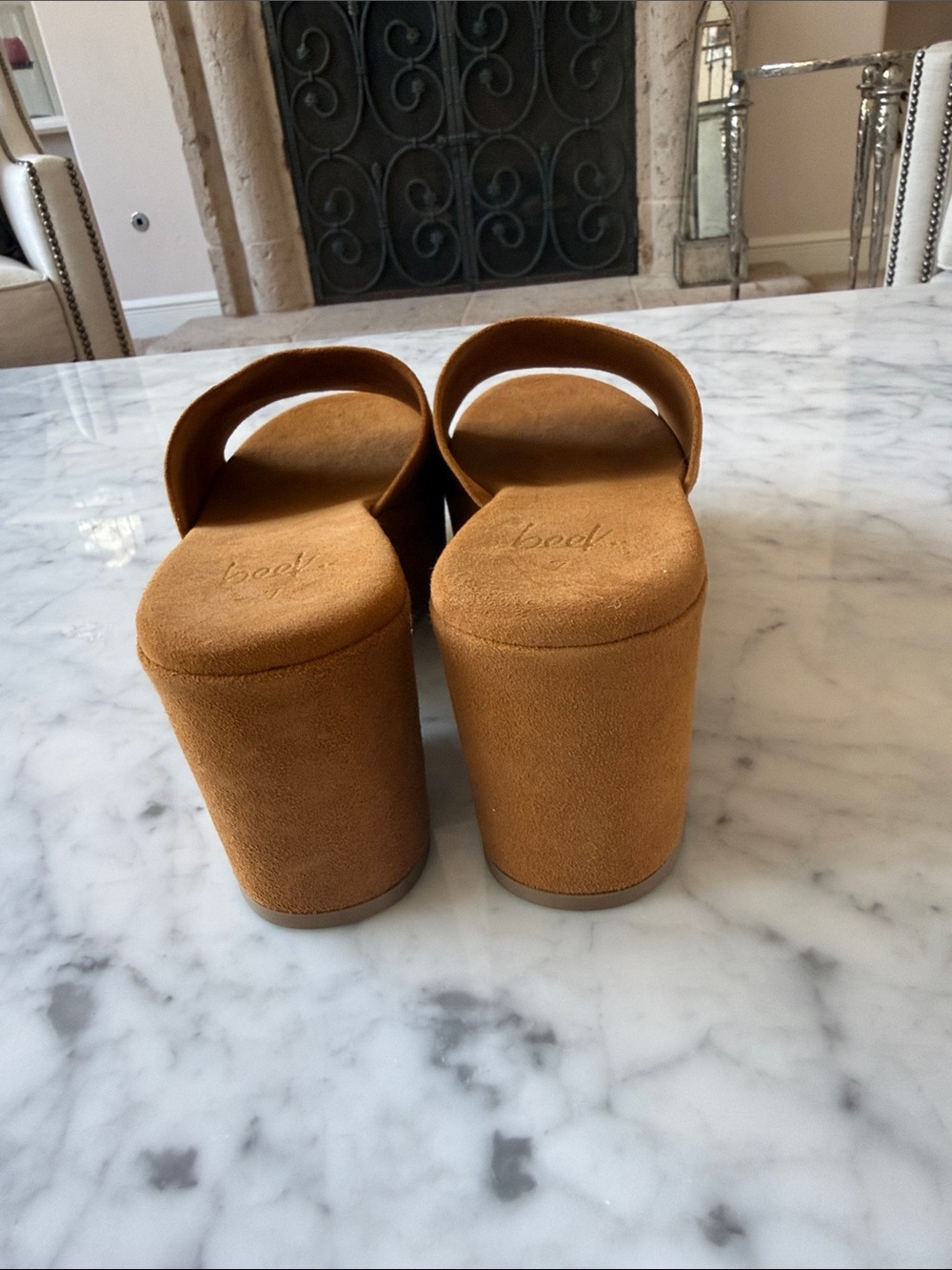 Beek Kinglet suede platform sandal *New* 7 - Picture 4 of 7